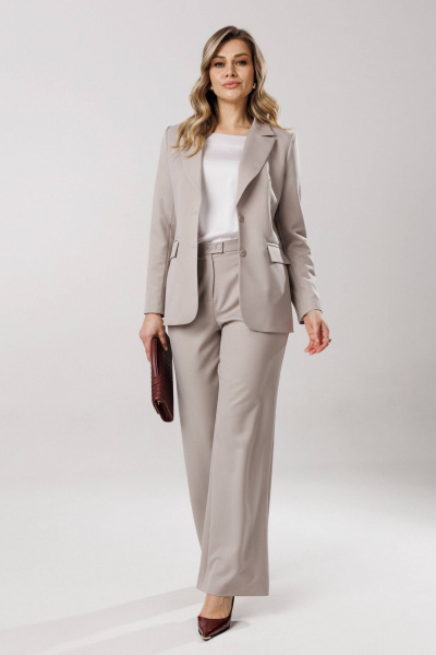 Брюки, жакет Ларс Стиль 1197 серый - фото 3