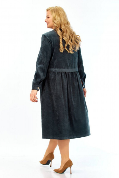 Платье СиБон 0241 темно-зеленый_штрукс - фото 5