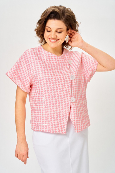 Жакет, юбка Michel chic 1422 шелковая_пудра - фото 6