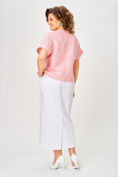 Жакет, юбка Michel chic 1422 шелковая_пудра - фото 5