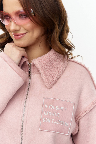 Куртка AVE RARA 1067/1 дымчато-розовый - фото 6