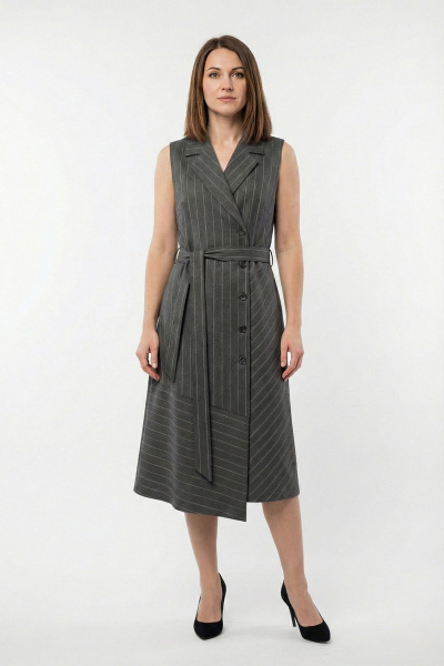 Сарафан Соджи 699 серый - фото 3