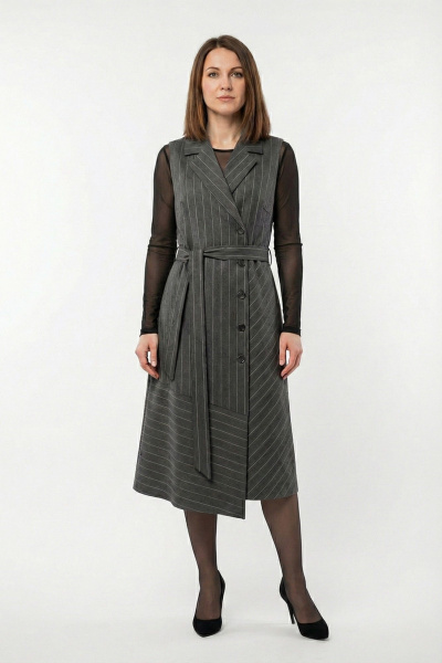 Сарафан Соджи 699 серый - фото 1