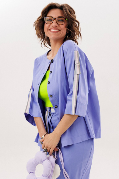 Жакет, топ, юбка Anelli 1831 джасаранский_фиолетовый - фото 7