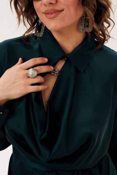 Платье Anelli 1832 глубоководный_зеленый - фото 7