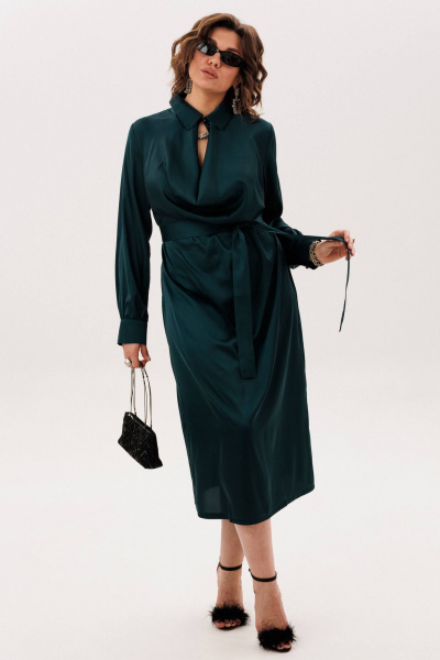 Платье Anelli 1832 глубоководный_зеленый - фото 6