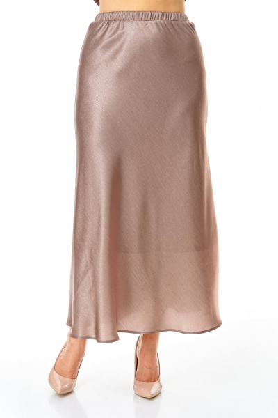 Блуза, юбка Karina deLux M-1425 светло-коричневый - фото 5