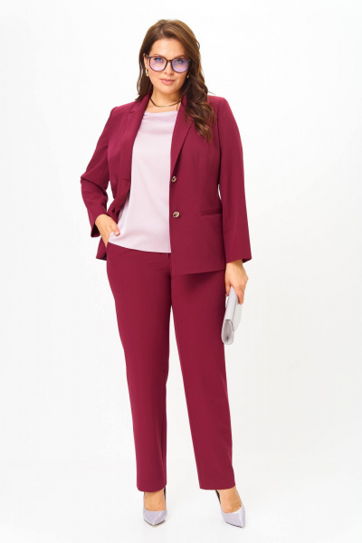 Брюки, жакет Karina deLux M-1407 бордо - фото 10