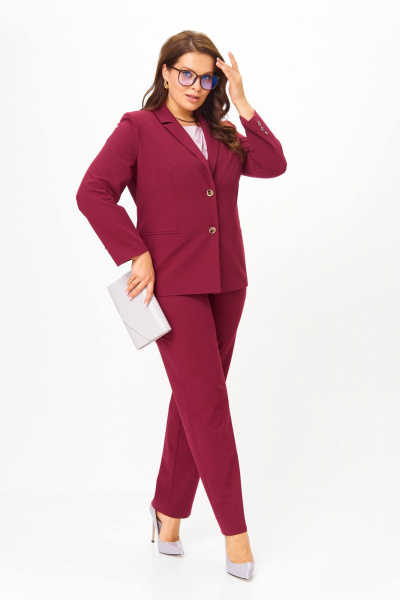 Брюки, жакет Karina deLux M-1407 бордо - фото 9