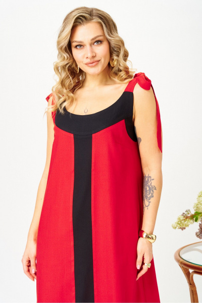 Сарафан AVA fashion М-185 красный - фото 5