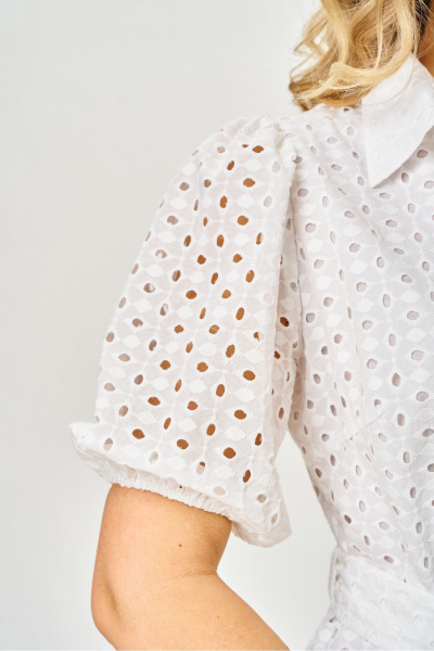 Платье AVA fashion М-186 молочный - фото 7