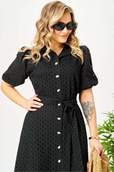 Платье AVA fashion М-187 черный - фото 7