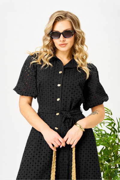 Платье AVA fashion М-187 черный - фото 6