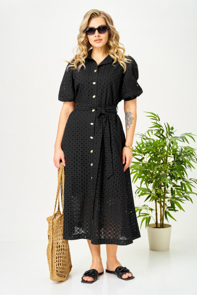 Платье AVA fashion М-187 черный - фото 3