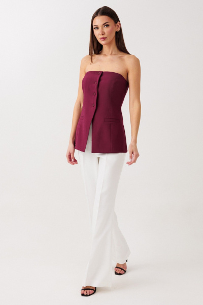 Топ V&N Fashion 1120 бордовый - фото 5