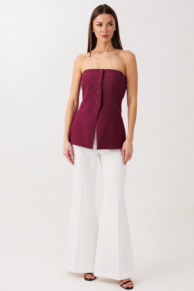 Топ V&N Fashion 1120 бордовый - фото 3