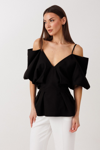 Блуза V&N Fashion 1126 черный - фото 4