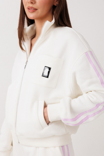 Джемпер V&N Fashion 1129 белый - фото 10