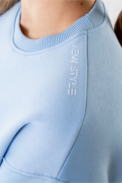 Джемпер Бобруйсктрикотаж 84377 голубой - фото 5