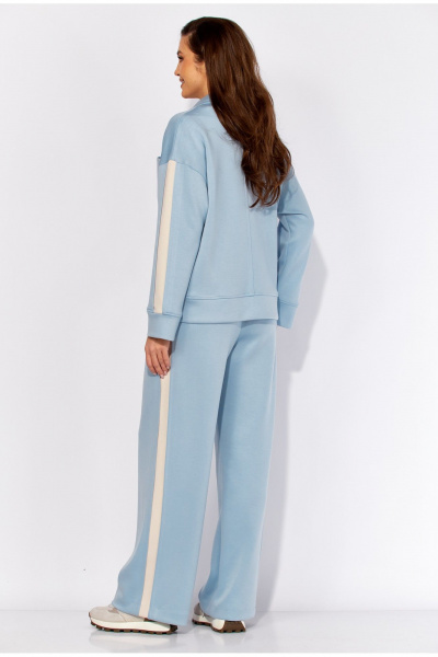 Брюки, жакет, топ TAiER 1420 небесный - фото 7
