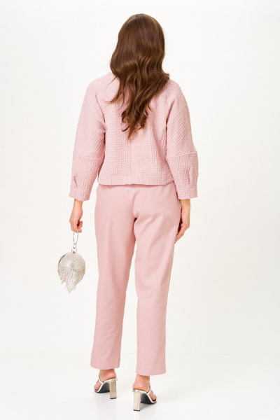 Брюки, жакет Michel chic 1450 жемчужно-розовый - фото 5