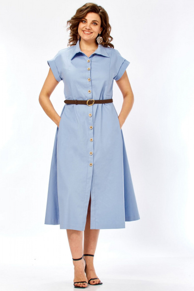 Платье Celentano lite 5085 голубой - фото 3