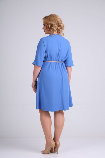 Платье Диомант 1691 голубой - фото 3