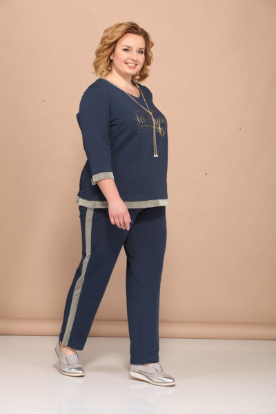 Блуза, брюки Bonna Image 420 синий - фото 3