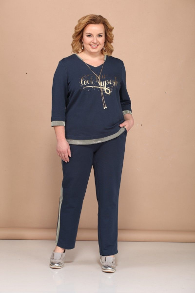 Блуза, брюки Bonna Image 420 синий - фото 2