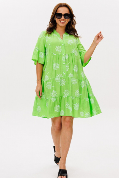 Платье Mubliz 348 зеленый - фото 5