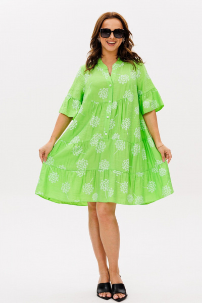 Платье Mubliz 348 зеленый - фото 4