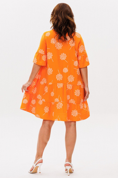 Платье Mubliz 348 оранжевый - фото 9