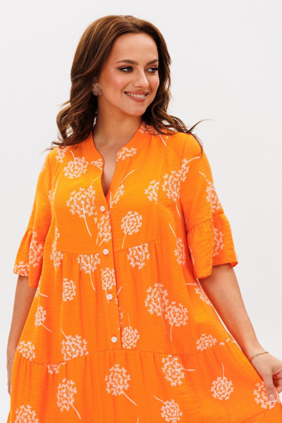 Платье Mubliz 348 оранжевый - фото 8