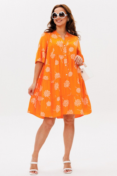 Платье Mubliz 348 оранжевый - фото 6