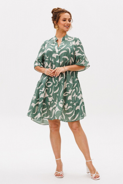 Платье Mubliz 348 олива - фото 24