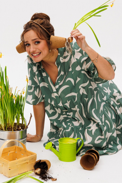 Платье Mubliz 348 олива - фото 22