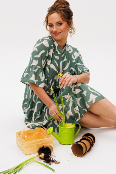 Платье Mubliz 348 олива - фото 20