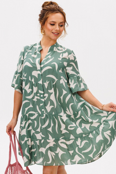 Платье Mubliz 348 олива - фото 12