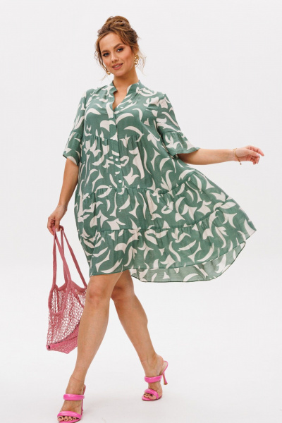 Платье Mubliz 348 олива - фото 11