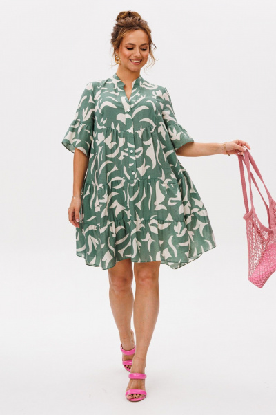 Платье Mubliz 348 олива - фото 9