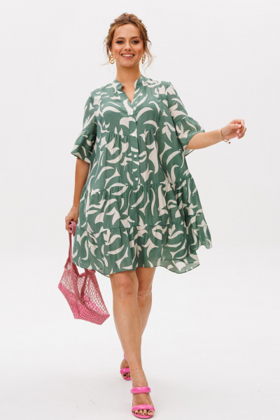 Платье Mubliz 348 олива - фото 7