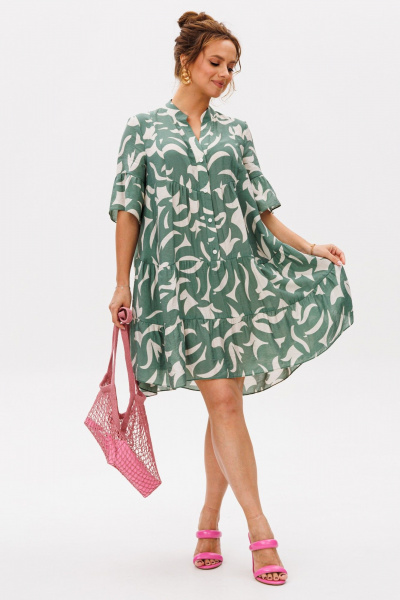 Платье Mubliz 348 олива - фото 5