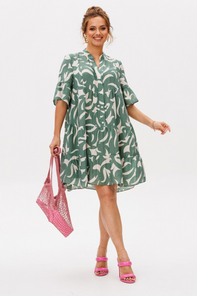 Платье Mubliz 348 олива - фото 4