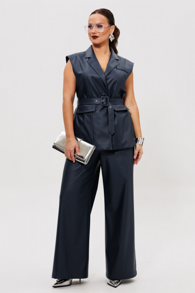 Брюки, жилет Mubliz 305 синий - фото 21