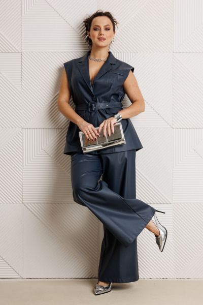 Брюки, жилет Mubliz 305 синий - фото 18