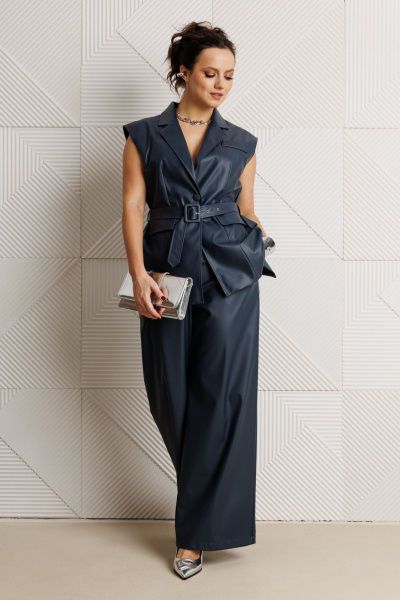 Брюки, жилет Mubliz 305 синий - фото 16