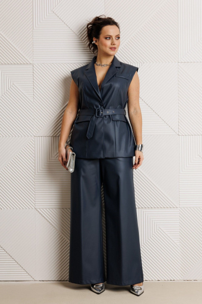 Брюки, жилет Mubliz 305 синий - фото 15