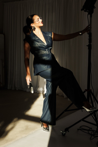 Брюки, жилет Mubliz 305 синий - фото 13