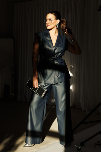 Брюки, жилет Mubliz 305 синий - фото 7