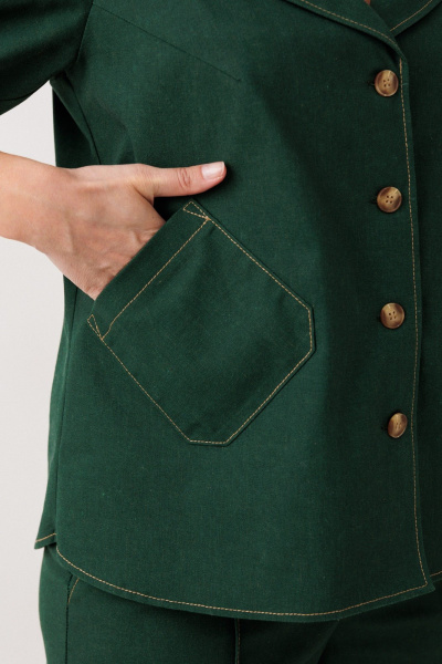 Брюки, жакет Mubliz 329 изумруд - фото 10